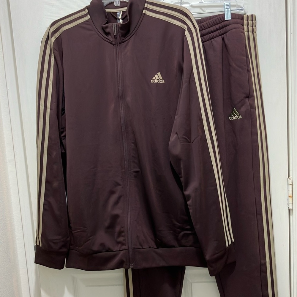 Adidas Tracksuit Warmup Sweatsuit Exercise Jogging Jump Suit jacket joggers set